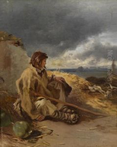 Italian Peasant Boy Sitting