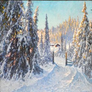 Morgen Efter Snofall. Filipstads Bergslag