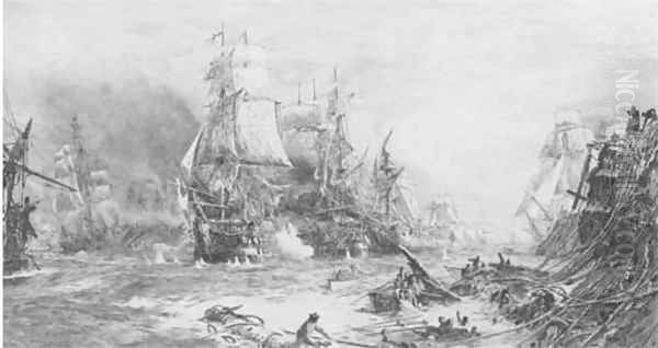 The battle of Trafalgar, 21 October 1805 - view 1