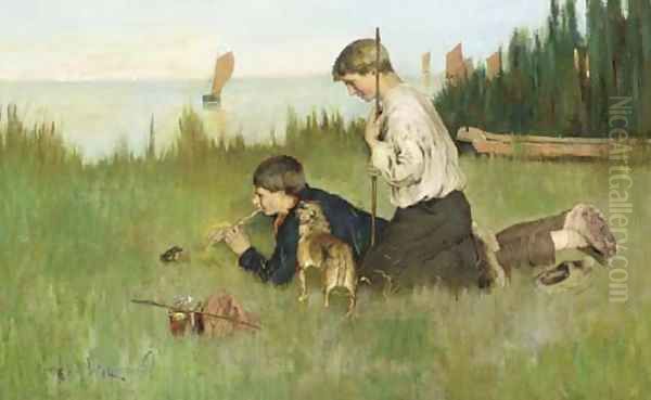Piping the frog - view 1