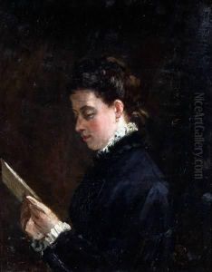 Lezende Vrouw by Therese Schwartze