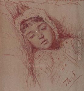L'enfant Endormi by Therese Schwartze