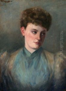 Portret Van Een Elegante Vrouw Portret Van Een Elegante Vrouw