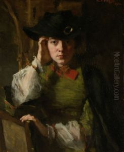 Portret Van Lizzy Ansingh by Therese Schwartze