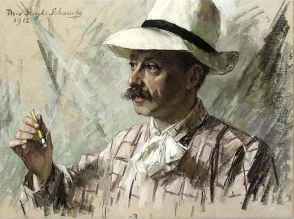 A Portrait Of The Doctor Of The Family Schwartze, Salomon Benjamin Druif - view 1