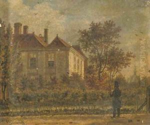 Admiring the estate by Augustus Wijnantz