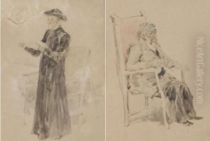 A) Prete B) Vecchio Seduto by Pietro Scoppetta