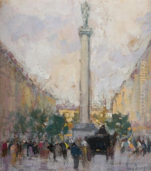 Piazza Con Figure - view 1