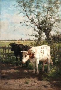 Out to pasture by Hermanus Gerhardus Wolbers