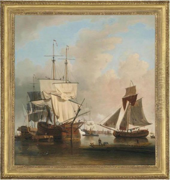 Shipping On The Thames At Rotherhithe - view 1
