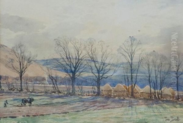 Border Landscape With Howden Farm In The Distance - view 1