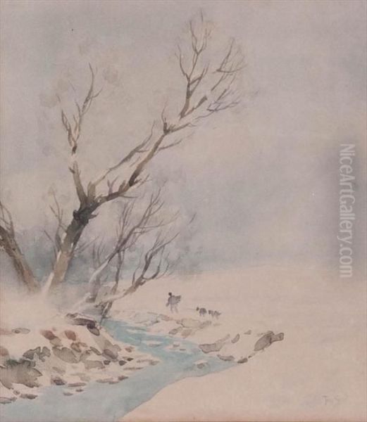 Border Scene In Snow - view 1
