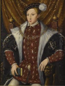 Portrait Of Edward Vi (1537-1553) by William Scrots