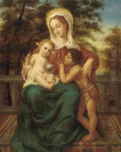 Madonna and child with Saint John the Baptist Madonna and child with Saint John the Baptist