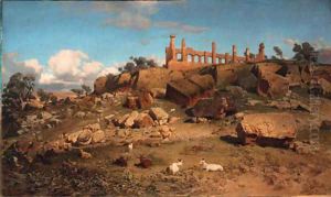 Agrigento with Juno temple by Christian Wilberg