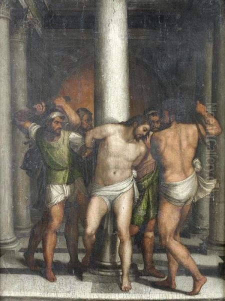 The Flagellation Of Christ by Sebastiano Del Piombo