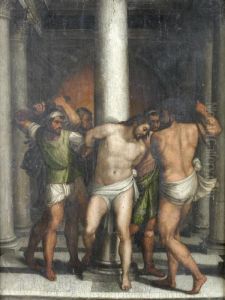 The Flagellation Of Christ by Sebastiano Del Piombo