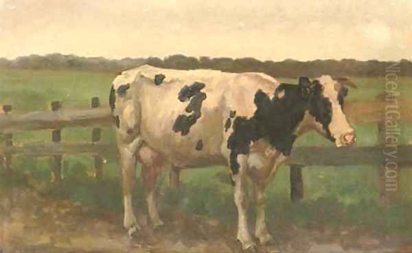 A cow in a meadow - view 1