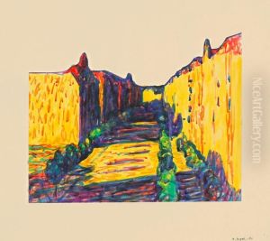 Blick In Eine Strasse (berlin) by Arthur Segal