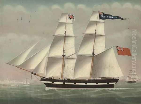 The snow Maybrough off Flushing, 1847 - view 1