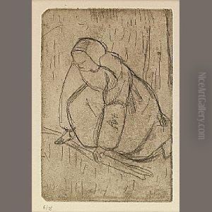 Jeune Femme Couchee by Armand Seguin
