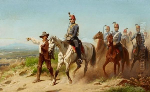 Hussars In An Expansive Landscape - view 1