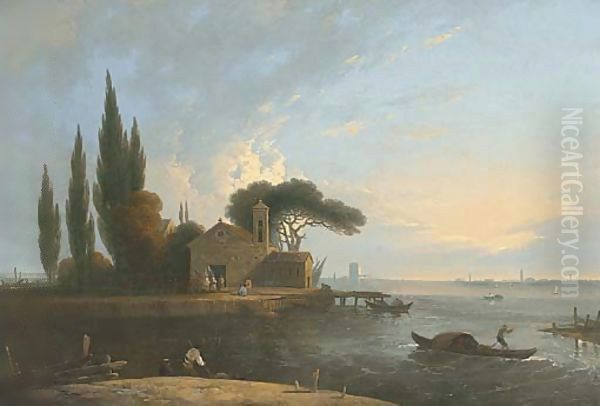 A procession to St Lazzare's Monastry, L'Anconetta, Venice - view 1