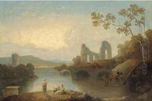 Figures in an Arcadian landscape 2