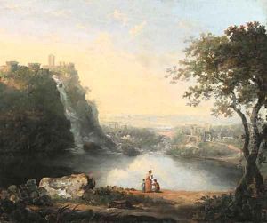 A Landscape with the Falls of Tivoli by Richard Wilson