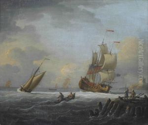 A Man-o'war Closing Inshore