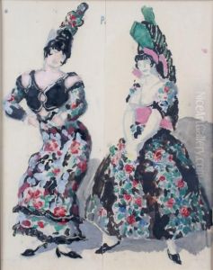 Les Deux Andalouses by Jose Maria Sert Y Badia