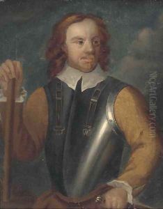 Portrait of Oliver Cromwell (1599-1658), half-length, in armour