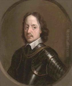 Portrait of Oliver Cromwell (1599-1658), bust-length, in armour, feigned oval