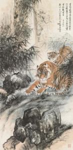 Two Tigers by Zhang Shanzi