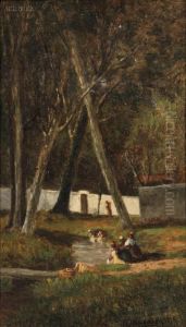 Washerwomen by Frank Henry Shapleigh