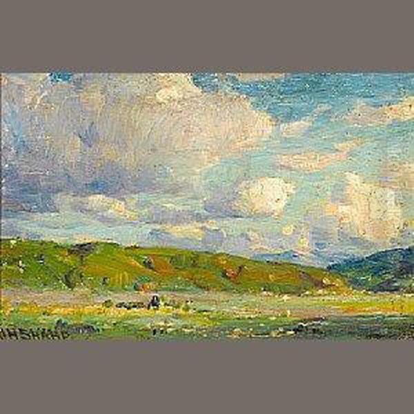 Verdant Landscape With Clouds - view 1