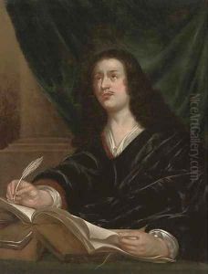 Portrait of a gentleman, traditionally identified as John Milton (1608-1674) by John Michael Wright