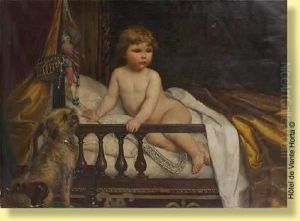 Le Jeune Enfant, Son Chien Et Les Jouets by Eugene Siberdt