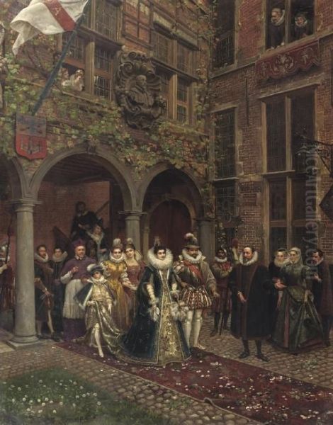 Isabella Of Spain And Albrecht Vii Of Austia Visiting De Gulden Passer, Antwerp - view 1