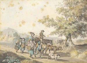 Going to market by Francis Wheatley