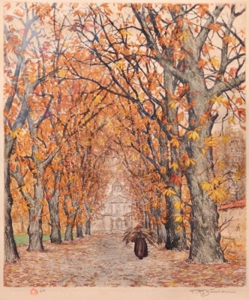 Autumn Tree Alley - view 1