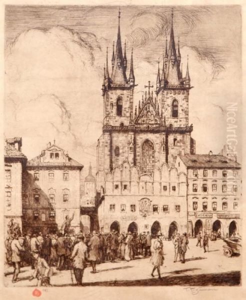 Tyn Church In Prague - view 1
