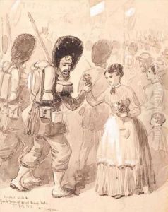 Incident While The Grand Imperial Passed Through Metz by William Simpson