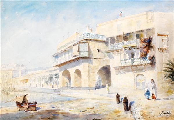 Promeneur Sur Le Port D'alger - view 1