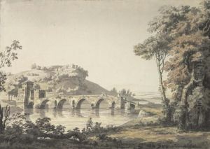 The Ponte Molle In The Campagna, Northern Rome by Jonathan Skelton