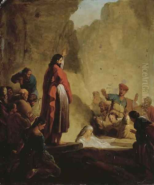 The Raising of Lazarus by Jacob Willemsz De The Elder Wet