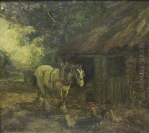 Carthorse And Chickens