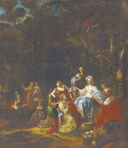 Amarillus and Mirtillo by Jacob Willemsz De The Elder Wet