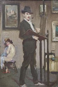 Self-portrait In The Artist's Studio by James Sinton Sleator