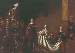 The family of Darius before Alexander by Jakob Willemsz. De Wet